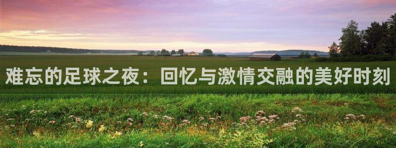 难忘的足球之夜：回忆与激情交融的美好时刻